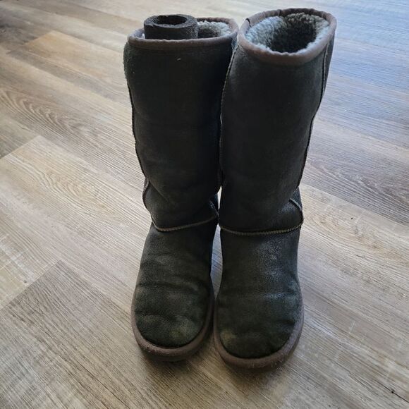 Ugg Classic Tall 5823 Metallic Pewter size 8 - Picture 3 of 8